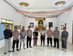 Berikan Rasa Aman dan Nyaman, Polres Mesuji Laksanakan Patroli Dialogis dan Pengamanan Vihara Dharma Tunggal