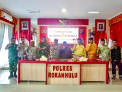 Danrem 031/Wira Bima Bersama Kapolda Riau dan Tokoh Masyarakat Sepakat Jalan Damai Solusi Terbaik Penyelesaian Sengketa Lahan di Rantau Kasai Kabupaten Rohul