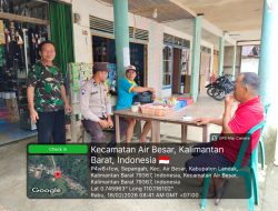 Santai Tapi Bermakna, Polisi Sambangi Warga Air Besar Sambil Beri Himbauan