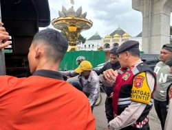Operasi Pekat Musi 2026: Ditsamapta Polda Sumsel Amankan Tiga Juru Parkir Liar di Pasar 16 Ilir