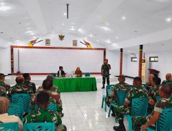 Anggota Kodim 1707/Merauke Ikuti Sosialisasi Kesehatan dan Cek Darah Gratis