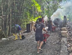 Puasa Ramadhan Satgas TMMD Kodim 0732/Sleman Tetap Berkarya