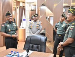 Kunjungan Kerja Danrem 031/Wira Bima ke Polres Kampar Disambut Langsung Kapolres Kampar