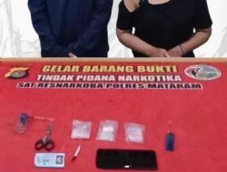 Digerebek Dini Hari, Polisi Amankan Perempuan dan Pria, Barang Bukti 1,12 gram Sabu
