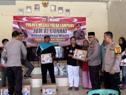 Semangat Ramadhan, Polres Mesuji Laksanakan Jumat Curhat dan Salurkan 25 Paket Sembako