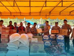 Polres Gayo Lues Salurkan Bantuan Kapolri untuk Warga Terdampak Bencana Hidrometeorologi di Desa Agusen