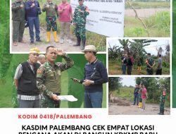 Kasdim 0418/Palembang Survey Empat Titik Lahan Hibah untuk KDKMP, Tegaskan Komitmen Dukung Ekonomi Rakyat