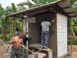 TMMD ke-127 Kodim 1804/Kaimana Percepat Pembangunan MCK di Kampung Sisir, Progres Capai 53 Persen
