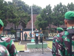 Pelihara Nasionalisme Kodim Sleman Gelar Upacara Bendera