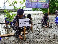 Satgas Ops Trisila 2026 Armada III Laksanakan Penanaman Mangrove, Open Ship dan Bakti Kesehatan di Ambon