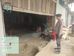 Patroli Humanis Polsek Air Besar, Tukang Bangunan Jadi Sasaran Dialog Kamtibmas