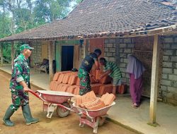 Distribusi Material Dikebut, Pembangunan RTLH TMMD Reguler ke-127 di Desa Kembang Terus Berjalan