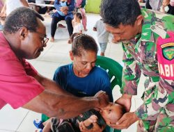 Babinsa Bunggay Hadir Ditengah Warga, Kawal Kesehatan Lansia dan Balita