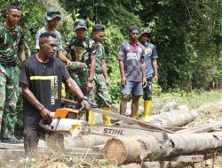 TMMD ke-127 Kodim 1804/Kaimana Perbaiki Akses Jembatan Kampung Marsi, Wujud Nyata Sinergi TNI-Polri dan Masyarakat