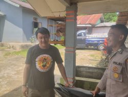 Patroli Siang, Personel Polsek Menjalin Ajak Warga Desa Menjalin Jaga Kamtibmas