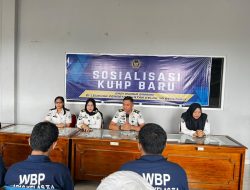 Kanwil Ditjenpas Bengkulu Melaksanakan Penyuluhan hukum tentang Undang-Undang Nomor 1 Tahun 2023 (KUHP) Di Lapas Kelas IIA Bengkulu