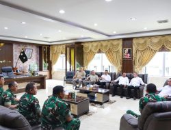 Wamenko Polkam Audiensi dengan Pangdam I/BB Sebelum Tinjau Huntap di Aceh Utara