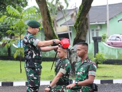Yonif 515 UTY/9/2 Kostrad Gelar Tradisi Penyambutan Warga Baru