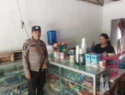 Patroli Siang, Personel SPKT Regu II Ajak Warga Desa Menjalin Jaga Kamtibmas