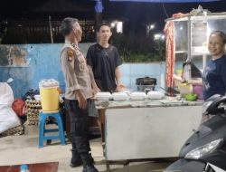 Polisi Hadir di Tengah Masyarakat, Patroli Malam Sasar Warung Nasi