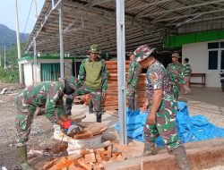 Wujudkan Impian Warga, Prajurit TNI Kebut Pembangunan Jembatan Gantung Sungai Ogan