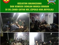 Babinsa Candi Gatak Intensifkan Komsos, Pererat Hubungan dan Jaga Kondusivitas Wilayah