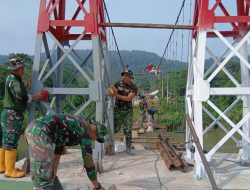Kodam II/Sriwijaya Bangun 3 Jembatan Gantung di OKI dan OKU, Komitmen TNI AD Dukung Pembangunan Infrastruktur di Daerah