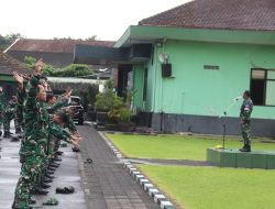Pelihara Kemampuan Prajurit Kodim Sleman Gelar Latihan Hanmars