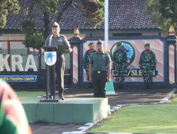Danramil 08/Kalasan Sleman Irup Upacara Mingguan