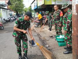 Kodim Sleman bersama Masyarakat Korve Pasar Sleman