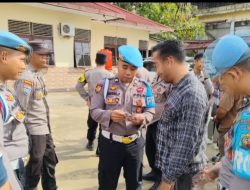 Propam Polres Landak Laksanakan Penagakkan Ketertiban dan Disiplin Di Polsek Ngabang