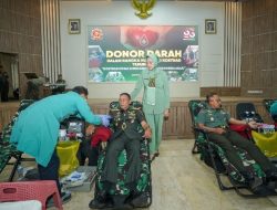 Sentuhan Kepedulian, Kostrad Gelar Donor Darah Sambut HUT ke-65