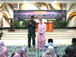 Sambut Bulan Suci Ramadhan Yonif 2 Marinir TNI AL Gelar Doa Bersama dan Tausiyah Serta Beri Santunan Kepada Anak Yatim
