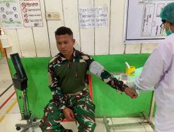 Darah Prajurit untuk Nyawa Sesama: Personel Pos Kotis Satgas Yonif 751/VJS Donor Darah di RS Oksibil