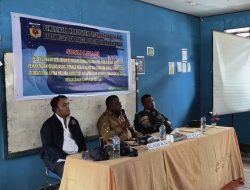 Satgas Swasembada Yonif 751/VJS Bersama Pemda Pegunungan Bintang Sosialisasi Bahaya Narkotika & Miras di SMP YPPK Oksibil