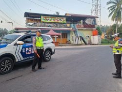 Sat Lantas Polres Batu Bara Laksanakan Patroli Asmara Subuh di Wilayah Labuhan Ruku