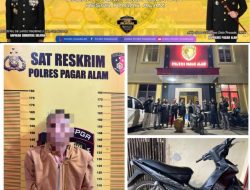 Polres Pagar Alam Berhasil Amankan Pelaku Curat Motor Asal Empat Lawang