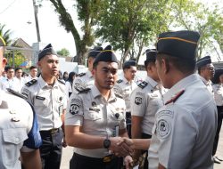 Rutan Pangkalan Brandan Gelar Apel Penyematan Kenaikan Pangkat dan Pemberian Penghargaan Pegawai Teladan