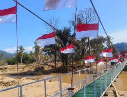 Satgas Gulbencal Kodam I/BB Tuntaskan Pembangunan Jembatan Perintis Garuda di Tukka