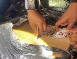 TNI AL Gagalkan Kapal Penyelundup Balpress Hingga Rokok Ilegal di Perairan Pulau Sanglar Tanjung Balai Karimun