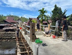 Dari Jembatan Kayu yang Hanyut, Polri Hadirkan Jembatan Merah Putih di Desa Salube