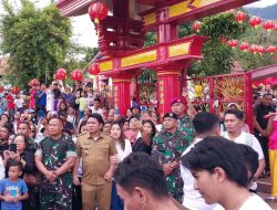 Perkokoh Nilai Toleransi, Dandim 1310/Bitung dan Forkopimda Bitung Hadiri Prosesi Keagamaan Goan Siao/Cap Go Meh 2577 Kongzili Tahun 2026