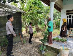 Kapolsek Bersama Bhabinkamtibmas Sambang dan Binluh, Dukung Program Asta Cita Ketahanan Pangan Presiden RI