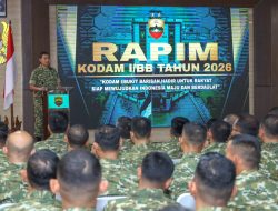 Pangdam I/BB Pimpin Rapat Pimpinan Kodam I/Bukit Barisan TA 2026