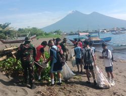 Semangat Kebersamaan dan Kepedulian, Koramil 01 Bitung Kolaborasi Bersama Lintas Sektoral Gaungkan Gerakan Indonesia Asri
