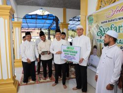 Kades Sontang Sambut Wabup Rohul dalam Safari Ramadan, Perkuat Sinergi Pembangunan Desa