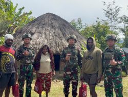 TNI Hadir di Tengah Masyarakat, Satgas Yonif 521/DY Laksanakan Binter Komsos di Distrik Napua