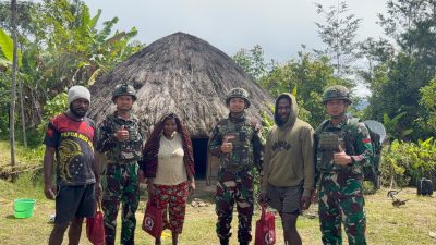 TNI Hadir di Tengah Masyarakat, Satgas Yonif 521/DY Laksanakan Binter Komsos di Distrik Napua