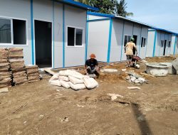 Kodim 0103/Aceh Utara Pantau Progres Pembangunan Huntap Korban Banjir di Lapang