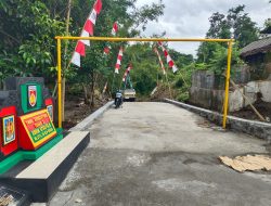 Jalan Hasil Karya TMMD Sudah Digunakan Masyarakat